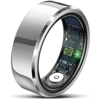 Beafon , Felixx Anillo Inteligente SR6 de Plata tamaño 11 (64,6 mm), Seguimiento de la frecuencia cardíaca, Monitor de presión Arterial, podómetro, IP68, Bluetooth, Acero Inoxidable, Incluye Caja de Beafon , Felixx Anillo Inteligente SR6 de Plata tamaño 11 (64,6 mm), Seguimiento de la frecuencia cardíaca, Monitor de presión Arterial, podómetro, IP68, Bluetooth, Acero Inoxidable, Incluye Caja de