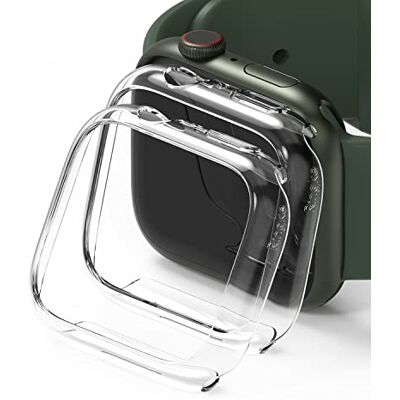 Ringke Slim Compatible con Protector Apple Watch Series 9, 8, 7 (41mm) Tecnología Anti-amarillea, Funda Sólida Transparente + Case Adicional Clear (2 Pack) Ringke Slim Compatible con Protector Apple Watch Series 9, 8, 7 (41mm) Tecnología Anti-amarillea, Funda Sólida Transparente + Case Adicional Clear (2 Pack)