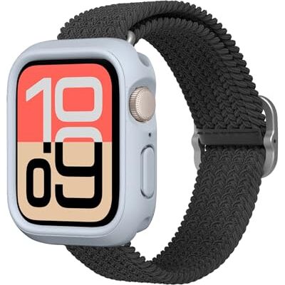 RhinoShield Funda Bumper para Apple Watch SE & Series 6/5 / 4 44 mm Funda protectora de perfil delgado, estructura ligera y material de alta absorción de impactos. RhinoShield Funda Bumper para Apple Watch SE & Series 6/5 / 4 44 mm Funda protectora de perfil delgado, estructura ligera y material de alta absorción de impactos.