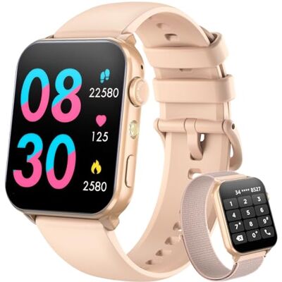 Blackview Smartwatch Mujer con Linterna LED, SpO2, Pulsómetro, Sueño,1,91" Reloj Inteligente Mujer con Llamadas Bluetooth, Notificación Mensaje, Pulsera Actividad con 100 Modos Deportivos, Podómetro Blackview Smartwatch Mujer con Linterna LED, SpO2, Pulsómetro, Sueño,1,91" Reloj Inteligente Mujer con Llamadas Bluetooth, Notificación Mensaje, Pulsera Actividad con 100 Modos Deportivos, Podómetro