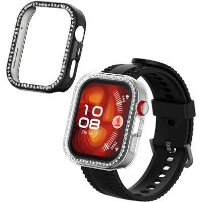 kwmobile Protector Reloj Inteligente Compatible con Huawei Watch Fit 4 Pro Protector Pantalla Reloj 2X Carcasa Antigolpes para Esfera Smartwatch Transparente/Negro kwmobile Protector Reloj Inteligente Compatible con Huawei Watch Fit 4 Pro Protector Pantalla Reloj 2X Carcasa Antigolpes para Esfera Smartwatch Transparente/Negro