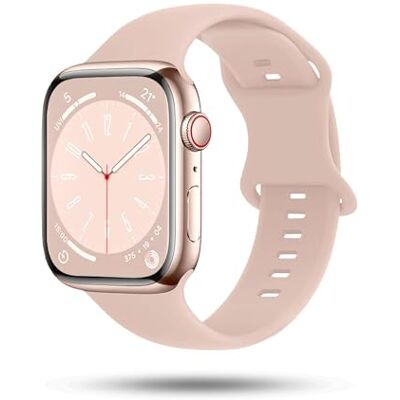 OneFlow Correa suave compatible con Apple Watch, pulsera deportiva para deportes al aire libre, pulsera deportiva para mujer y hombre, pulsera de silicona suave, correa de repuesto flexible OneFlow Correa suave compatible con Apple Watch, pulsera deportiva para deportes al aire libre, pulsera deportiva para mujer y hombre, pulsera de silicona suave, correa de repuesto flexible