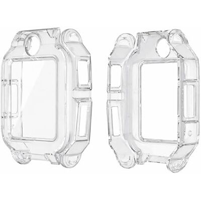 Wigento Para Imoo Watch Phone Z6 / Z6A / Z6 Pro funda protectora de plástico + cristal duro 9H Wigento Para Imoo Watch Phone Z6 / Z6A / Z6 Pro funda protectora de plástico + cristal duro 9H