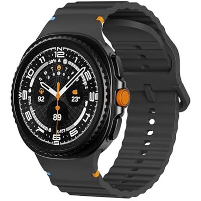 Wigento Correa de silicona para Samsung Galaxy Watch 8/8, diseño clásico ondulado, Eine Grösse, Silicona, Sin piedra preciosa Wigento Correa de silicona para Samsung Galaxy Watch 8/8, diseño clásico ondulado, Eine Grösse, Silicona, Sin piedra preciosa