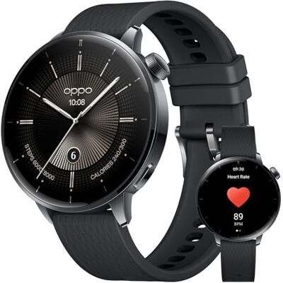 Oppo Watch X2 Mini Reloj Inteligente, 1.75 Pulgadas AMOLED, GPS, Wear OS, 100+ Modos Deportivos, Frecuencia Cardíaca & SpO2 Oppo Watch X2 Mini Reloj Inteligente, 1.75 Pulgadas AMOLED, GPS, Wear OS, 100+ Modos Deportivos, Frecuencia Cardíaca & SpO2