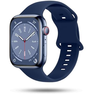 OneFlow Correa suave compatible con Apple Watch, pulsera deportiva para deportes al aire libre, pulsera deportiva para mujer y hombre, pulsera de silicona suave, correa de repuesto flexible OneFlow Correa suave compatible con Apple Watch, pulsera deportiva para deportes al aire libre, pulsera deportiva para mujer y hombre, pulsera de silicona suave, correa de repuesto flexible
