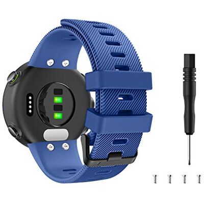 MoKo Correa de Silicona Compatible con Garmin Forerunner 45 / Swim 2 MoKo Correa de Silicona Compatible con Garmin Forerunner 45 / Swim 2