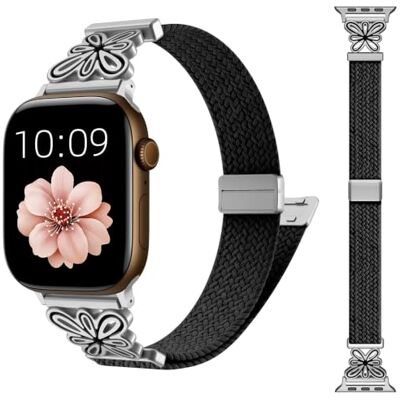TiMOVO Correa Magnética Compatible con Apple Watch Correas para Mujer Correa Metálica de Reloj con Vintage 38/40/41/42mm, Correas de Nailon para iWatch Series 12 11 10 9 8 7 6 5 4 3 2 1, SE 3/2/1 TiMOVO Correa Magnética Compatible con Apple Watch Correas para Mujer Correa Metálica de Reloj con Vintage 38/40/41/42mm, Correas de Nailon para iWatch Series 12 11 10 9 8 7 6 5 4 3 2 1, SE 3/2/1