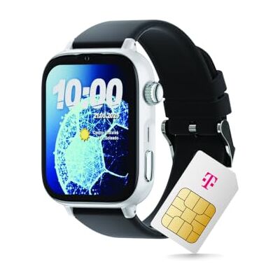 Deutsche Telekom SaveFamily SaveWatch 2 Reloj Inteligente para niños, Color Negro y Blanco con Correa de Silicona Deutsche Telekom SaveFamily SaveWatch 2 Reloj Inteligente para niños, Color Negro y Blanco con Correa de Silicona