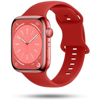 OneFlow Correa suave compatible con Apple Watch, pulsera deportiva para deportes al aire libre, pulsera deportiva para mujer y hombre, pulsera de silicona suave, correa de repuesto flexible OneFlow Correa suave compatible con Apple Watch, pulsera deportiva para deportes al aire libre, pulsera deportiva para mujer y hombre, pulsera de silicona suave, correa de repuesto flexible