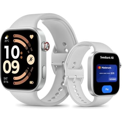 Xiaomi Redmi Watch 6 NFC, smartwatch Hombre y Mujer, 24 días, Gris Xiaomi Redmi Watch 6 NFC, smartwatch Hombre y Mujer, 24 días, Gris