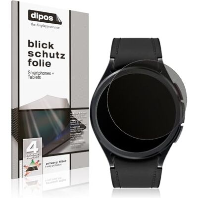 dipos Protectores Antiespía para Samsung Galaxy Watch 6 Classic 43mm Película protectora mate, filtro de privacidad 4 vías, ajuste perfecto, antiarañazos, sin burbujas, autoadhesivo dipos Protectores Antiespía para Samsung Galaxy Watch 6 Classic 43mm Película protectora mate, filtro de privacidad 4 vías, ajuste perfecto, antiarañazos, sin burbujas, autoadhesivo