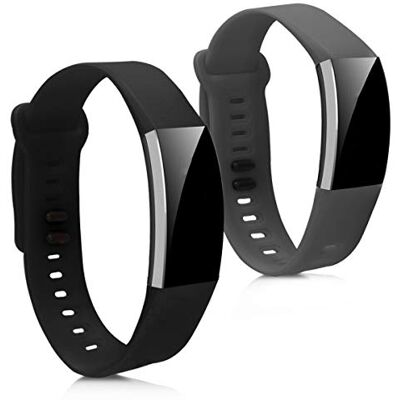 kwmobile Pulsera compatible con Huawei Band 2 / Band 2 Pro correa 2x Correas de silicona flexible Tamaño ajustable kwmobile Pulsera compatible con Huawei Band 2 / Band 2 Pro correa 2x Correas de silicona flexible Tamaño ajustable