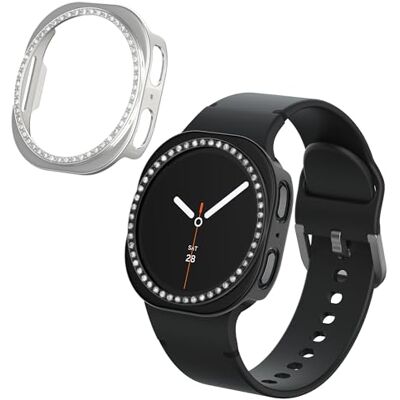 kwmobile Protector Reloj Inteligente Compatible con Samsung Galaxy Watch 8 (40mm) Protector Pantalla Reloj 2X Carcasa Antigolpes para Esfera Smartwatch Negro/Plata kwmobile Protector Reloj Inteligente Compatible con Samsung Galaxy Watch 8 (40mm) Protector Pantalla Reloj 2X Carcasa Antigolpes para Esfera Smartwatch Negro/Plata