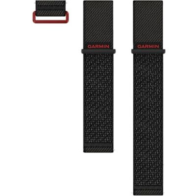 Garmin Correa de desmontaje rápido 24 mm Venu X1, ComfortFit nailon, Negro Garmin Correa de desmontaje rápido 24 mm Venu X1, ComfortFit nailon, Negro