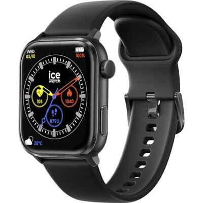 ICE-WATCH ICE smart 2.0 Black Reloj conectado negro con correa de silicona negra para hombre 022535 (1,96 inch) Negro ICE-WATCH ICE smart 2.0 Black Reloj conectado negro con correa de silicona negra para hombre 022535 (1,96 inch) Negro
