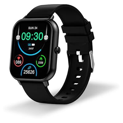 DCU TECNOLOGIC Smartwatch Curved Glass Pro Pantalla táctil de Alta Definición de 1.83'' Personalizable IP67 Impermeable a Salpicaduras 123 Modos de Deporte Negro DCU TECNOLOGIC Smartwatch Curved Glass Pro Pantalla táctil de Alta Definición de 1.83'' Personalizable IP67 Impermeable a Salpicaduras 123 Modos de Deporte Negro