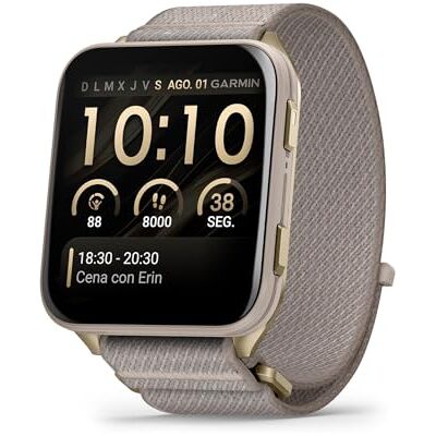 Garmin Venu X1, Smartwatch Premium con GPS, Pantalla AMOLED de 2'', Funciones de Salud y Bienestar 24/7, Altavoz y Micrófono Integrados, Mapas, Linterna LED, hasta 8 días de autonomía, Beige Garmin Venu X1, Smartwatch Premium con GPS, Pantalla AMOLED de 2'', Funciones de Salud y Bienestar 24/7, Altavoz y Micrófono Integrados, Mapas, Linterna LED, hasta 8 días de autonomía, Beige