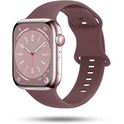 OneFlow Correa suave compatible con Apple Watch, pulsera deportiva para deportes al aire libre, pulsera deportiva para mujer y hombre, pulsera de silicona suave, correa de repuesto flexible OneFlow Correa suave compatible con Apple Watch, pulsera deportiva para deportes al aire libre, pulsera deportiva para mujer y hombre, pulsera de silicona suave, correa de repuesto flexible