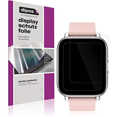 dipos 2x Protector de Pantalla claro para Togala Smartwatch Transparente, ajuste perfecto, antiarañazos, sin burbujas, apto para fundas, compatible con huellas dactilares, autoadhesivo dipos 2x Protector de Pantalla claro para Togala Smartwatch Transparente, ajuste perfecto, antiarañazos, sin burbujas, apto para fundas, compatible con huellas dactilares, autoadhesivo