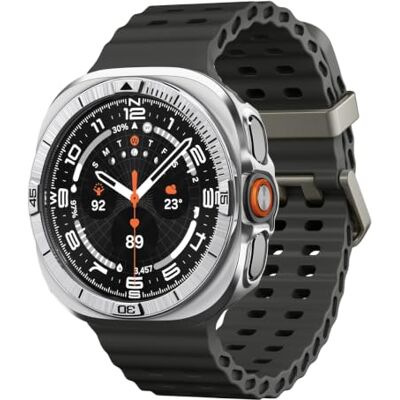 Spigen Funda Bezel Tune Pro para Samsung Galaxy Watch Ultra 2 47 mm Protector de bisel de acero inoxidable con funda de PC para cobertura total de 360°, Modelos 2026 Silver Spigen Funda Bezel Tune Pro para Samsung Galaxy Watch Ultra 2 47 mm Protector de bisel de acero inoxidable con funda de PC para cobertura total de 360°, Modelos 2026 Silver