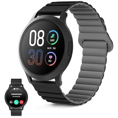 KSIX Smartwatch Core 3 Go Reloj Inteligente Pantalla AMOLED 1.32", Diseño Ultra Fino, Llamadas, Correa de Silicona Magnética, IP67, Compatible con iPhone® y Android® Negro KSIX Smartwatch Core 3 Go Reloj Inteligente Pantalla AMOLED 1.32", Diseño Ultra Fino, Llamadas, Correa de Silicona Magnética, IP67, Compatible con iPhone® y Android® Negro