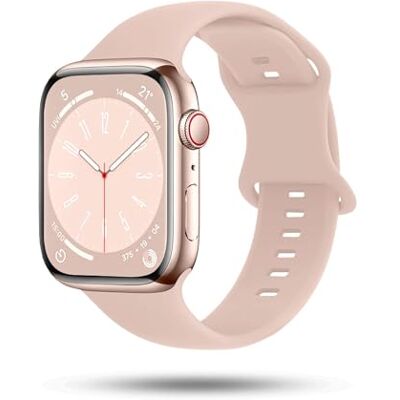 OneFlow Correa suave compatible con Apple Watch, pulsera deportiva para deportes al aire libre, pulsera deportiva para mujer y hombre, pulsera de silicona suave, correa de repuesto flexible OneFlow Correa suave compatible con Apple Watch, pulsera deportiva para deportes al aire libre, pulsera deportiva para mujer y hombre, pulsera de silicona suave, correa de repuesto flexible