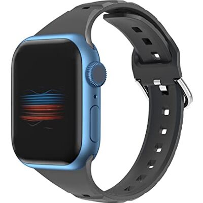 VIGTMO Pulseras compatibles con Apple Watch 38mm/40mm/41mm para mujeres hombres, correa de reloj para Apple Watch Series 7/iWatch Series 7 6 5 4 3 2 1 SE (negro), Negro, 38mm/40mm/41mm VIGTMO Pulseras compatibles con Apple Watch 38mm/40mm/41mm para mujeres hombres, correa de reloj para Apple Watch Series 7/iWatch Series 7 6 5 4 3 2 1 SE (negro), Negro, 38mm/40mm/41mm
