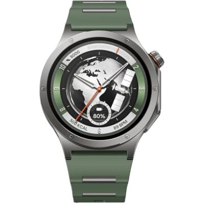 OnePlus Watch 4 Smartwatch 47mm, Pantalla LTPO OLED Display, Cuerpo de Titanio Completo de 43g, hasta 16 días de batería, Resumen de Bienestar en 60s, monitoreo de sueño, 100 Modos Deportivos, Verde OnePlus Watch 4 Smartwatch 47mm, Pantalla LTPO OLED Display, Cuerpo de Titanio Completo de 43g, hasta 16 días de batería, Resumen de Bienestar en 60s, monitoreo de sueño, 100 Modos Deportivos, Verde