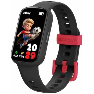 BIGGERFIVE Vigor Plus Reloj Inteligente Niño Pulsera de Actividad 5-15 Años Con/Sin móvil, Podómetro, Frecuencia cardíaca, Monitor de sueño, IP68 impermeable, Alarma vibratoria, Modos deportivos BIGGERFIVE Vigor Plus Reloj Inteligente Niño Pulsera de Actividad 5-15 Años Con/Sin móvil, Podómetro, Frecuencia cardíaca, Monitor de sueño, IP68 impermeable, Alarma vibratoria, Modos deportivos