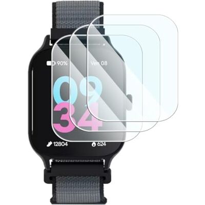 KARYLAX Protector de pantalla de cristal templado, dureza 9H, protector antirayado, compatible con Tiksounds Reloj inteligente de 1,83 KARYLAX Protector de pantalla de cristal templado, dureza 9H, protector antirayado, compatible con Tiksounds Reloj inteligente de 1,83