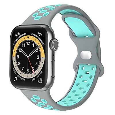 VIGTMO Compatible with Apple Watch Band 42mm 44mm 45mm Replacement Band Compatible with Apple Watch SE Series 7 6 5 4 3 2 1(gris azul) VIGTMO Compatible with Apple Watch Band 42mm 44mm 45mm Replacement Band Compatible with Apple Watch SE Series 7 6 5 4 3 2 1(gris azul)