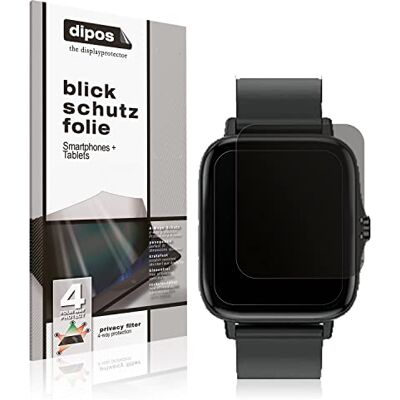 dipos Protector de Pantalla Antiespía para Kaseemi 1,7 Zoll Smartwatch Película protectora mate, filtro de privacidad 4 vías, ajuste perfecto, antiarañazos, sin burbujas, autoadhesivo dipos Protector de Pantalla Antiespía para Kaseemi 1,7 Zoll Smartwatch Película protectora mate, filtro de privacidad 4 vías, ajuste perfecto, antiarañazos, sin burbujas, autoadhesivo