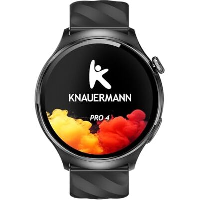 Knauermann Pro 4 ECG Healthy Watch Reloj Inteligente con función telefónica – Pulso presión Arterial oxígeno en Sangre HRV – Análisis del sueño – para Hombre y Mujer – Correa de Silicona Negra Knauermann Pro 4 ECG Healthy Watch Reloj Inteligente con función telefónica – Pulso presión Arterial oxígeno en Sangre HRV – Análisis del sueño – para Hombre y Mujer – Correa de Silicona Negra