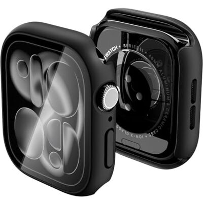 Spigen Thin Fit 360 Funda para Apple Watch 11/10 46mm Funda ligera de policarbonato con vidrio templado integrado, accesibilidad total, para Apple Watch 46mm (2025/24) Negro Spigen Thin Fit 360 Funda para Apple Watch 11/10 46mm Funda ligera de policarbonato con vidrio templado integrado, accesibilidad total, para Apple Watch 46mm (2025/24) Negro