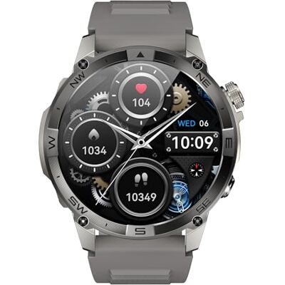 VALDUS VG40 Pro (2025) Grey, Reloj de Salud, Reloj Inteligente, con función de teléfono, Pantalla AMOLED, Deportivo, Robusto, Gris, Normal, Gris, Normal VALDUS VG40 Pro (2025) Grey, Reloj de Salud, Reloj Inteligente, con función de teléfono, Pantalla AMOLED, Deportivo, Robusto, Gris, Normal, Gris, Normal