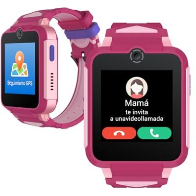 TCL MOVETIME Family Watch 2 Reloj Inteligente Niños Rosa 4G Videollamadas GPS en Tiempo Real Monitor Actividad Cámara 2MP Botón SOS IP65 Control Parental TCL MOVETIME Family Watch 2 Reloj Inteligente Niños Rosa 4G Videollamadas GPS en Tiempo Real Monitor Actividad Cámara 2MP Botón SOS IP65 Control Parental