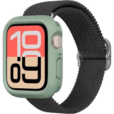 RhinoShield Funda Bumper para Apple Watch SE & Series 6/5 / 4 44 mm Funda protectora de perfil delgado, estructura ligera y material de alta absorción de impactos. RhinoShield Funda Bumper para Apple Watch SE & Series 6/5 / 4 44 mm Funda protectora de perfil delgado, estructura ligera y material de alta absorción de impactos.