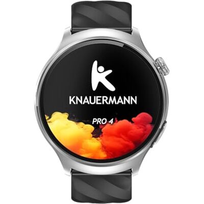 Knauermann Pro 4 ECG Healthy Watch Reloj Inteligente con función telefónica – Reloj Inteligente Plateado – Pulso presión Arterial oxígeno en Sangre HRV – Análisis del sueño – para Hombre y Mujer Knauermann Pro 4 ECG Healthy Watch Reloj Inteligente con función telefónica – Reloj Inteligente Plateado – Pulso presión Arterial oxígeno en Sangre HRV – Análisis del sueño – para Hombre y Mujer