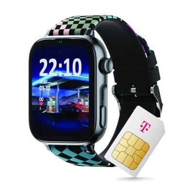 Deutsche Telekom SaveFamily SaveWatch 2 Reloj Inteligente para niños, Lazo Negro con Pulsera de Silicona Deutsche Telekom SaveFamily SaveWatch 2 Reloj Inteligente para niños, Lazo Negro con Pulsera de Silicona