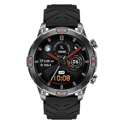 VALDUS (2025) Reloj Inteligente Negro con función de telefonía, Pantalla AMOLED, Corredor Continuo Indestructible, Normal, Negro, Normal VALDUS (2025) Reloj Inteligente Negro con función de telefonía, Pantalla AMOLED, Corredor Continuo Indestructible, Normal, Negro, Normal