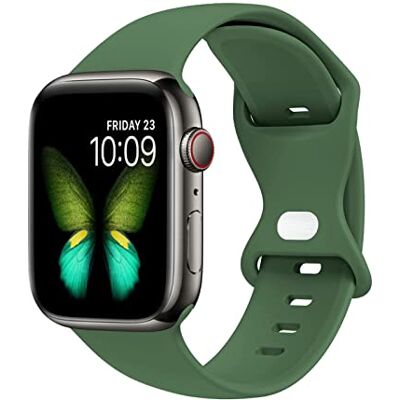 AKABEILA Compatible con Apple Watch Band 38mm 40mm 41mm Correa deportiva de silicona suave compatible con iWatch Series 7 3 2 1 SE Mujer Hombre, Clover, 38/40/41 mm AKABEILA Compatible con Apple Watch Band 38mm 40mm 41mm Correa deportiva de silicona suave compatible con iWatch Series 7 3 2 1 SE Mujer Hombre, Clover, 38/40/41 mm