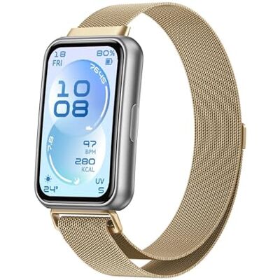 Wigento Reloj inteligente pulsera metal para Huawei Band 11/11 Pro / 10 malla magnética negro, Eine Grösse, Acero inoxidable, Sin piedra preciosa Wigento Reloj inteligente pulsera metal para Huawei Band 11/11 Pro / 10 malla magnética negro, Eine Grösse, Acero inoxidable, Sin piedra preciosa
