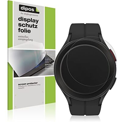 dipos 2x Protector de Pantalla mate para Samsung Galaxy Watch 5 Pro Antirreflejos, anti-reflectante, ajuste perfecto, antiarañazos, sin burbujas, compatible con huellas dactilares, autoadhesivo dipos 2x Protector de Pantalla mate para Samsung Galaxy Watch 5 Pro Antirreflejos, anti-reflectante, ajuste perfecto, antiarañazos, sin burbujas, compatible con huellas dactilares, autoadhesivo