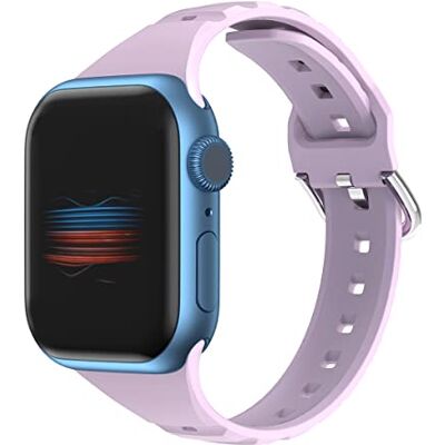VIGTMO Pulseras compatibles con Apple Watch 42mm/44mm/45mm para mujeres hombres, correa de reloj para Apple Watch Series 7/iWatch Series 7 6 5 4 3 2 1 SE (púrpura), morado, 42mm/44mm/45mm VIGTMO Pulseras compatibles con Apple Watch 42mm/44mm/45mm para mujeres hombres, correa de reloj para Apple Watch Series 7/iWatch Series 7 6 5 4 3 2 1 SE (púrpura), morado, 42mm/44mm/45mm