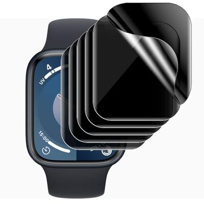 KARYLAX Protector de pantalla antiespía flexible con bordes curvos y antiarañazos, protector de filtro de privacidad para Apple Watch Series 6/5/4/SE 40 mm (6 piezas) KARYLAX Protector de pantalla antiespía flexible con bordes curvos y antiarañazos, protector de filtro de privacidad para Apple Watch Series 6/5/4/SE 40 mm (6 piezas)