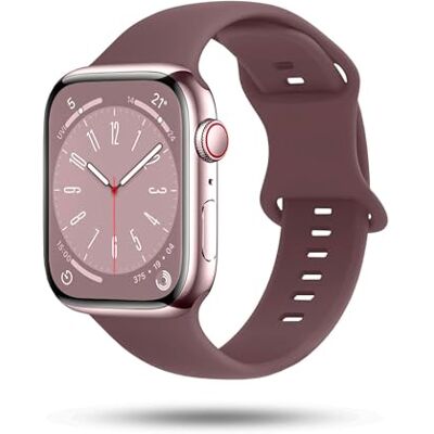 OneFlow Correa suave compatible con Apple Watch, pulsera deportiva para deportes al aire libre, pulsera deportiva para mujer y hombre, pulsera de silicona suave, correa de repuesto flexible OneFlow Correa suave compatible con Apple Watch, pulsera deportiva para deportes al aire libre, pulsera deportiva para mujer y hombre, pulsera de silicona suave, correa de repuesto flexible