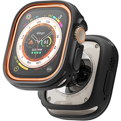 elago Funda Duo para Apple Watch Ultra 4 / Ultra 3 / Ultra 2 / Ultra Funda para Apple Watch Ultra, Protección Completa (PC Rígido + Material TPU), Acceso Completo a la Pantalla elago Funda Duo para Apple Watch Ultra 4 / Ultra 3 / Ultra 2 / Ultra Funda para Apple Watch Ultra, Protección Completa (PC Rígido + Material TPU), Acceso Completo a la Pantalla