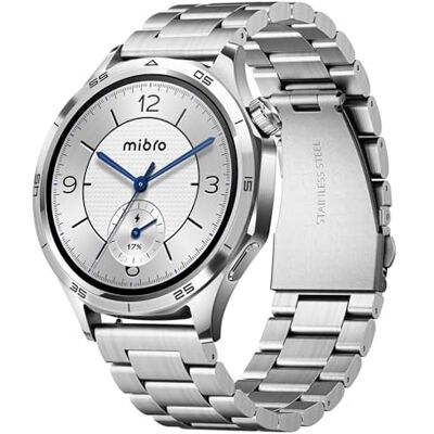 Mibro GT Reloj Inteligente Hombre para Correr, Cuerpo de Acero Inoxidable Mibro GT Reloj Inteligente Hombre para Correr, Cuerpo de Acero Inoxidable