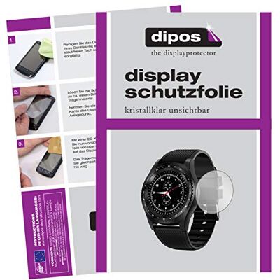 dipos 6x Protector de Pantalla claro para CanMixs CM08 Smartwatch Transparente, ajuste perfecto, antiarañazos, sin burbujas, apto para fundas, compatible con huellas dactilares, autoadhesivo dipos 6x Protector de Pantalla claro para CanMixs CM08 Smartwatch Transparente, ajuste perfecto, antiarañazos, sin burbujas, apto para fundas, compatible con huellas dactilares, autoadhesivo